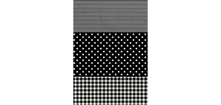 485 - Pochette 20 feuilles Décopatch - Noir
