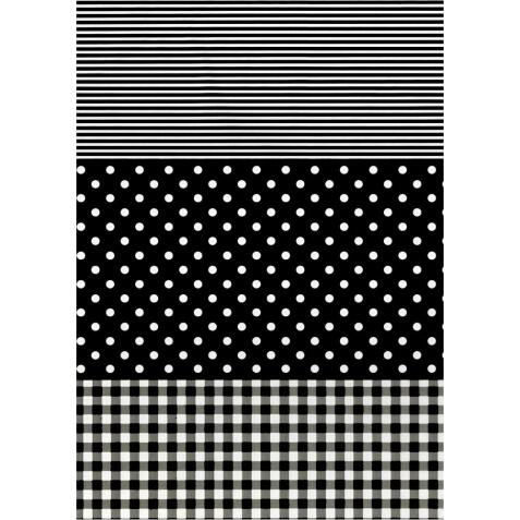 485 - Pochette 20 feuilles Décopatch - Noir