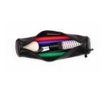 CUIR NOIR VIEILLI Petite ronde Ø3,5x18 cm. - Noir