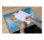 Sous-main rigide PVC Monde - 37,5x57,5 cm - Visuel