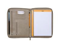 Rhodiarama grand conférencier pour bloc ou carnet format A4 - Taupe