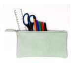 CUIR TEINTÉ Trousse plate 22x11 cm Vert pistache