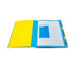 Trieur HARMONIKA® à fenêtres avec élastiques véritable carte lustrée 12 compartiments