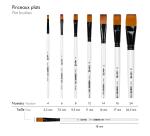 Darwi For You Pinceau plat 7,3 mm T 6 - Blanc