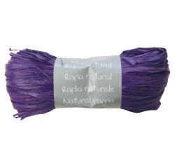 Pelote raphia naturel 50g, Prune - Prune