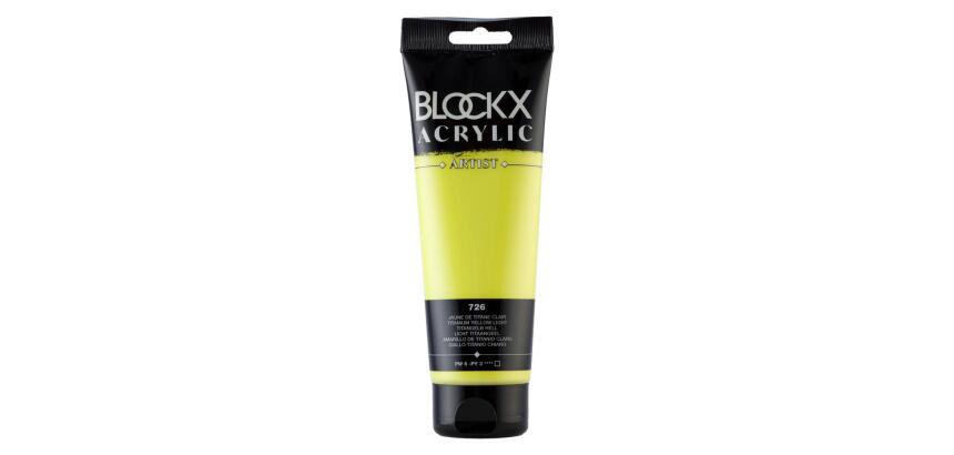Peinture acrylique fine tube 250ml - Jaune de titane clair