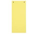 Paquet 100 fiches intercalaires horizontales unies perforées - 105x240mm