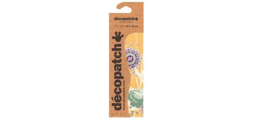 * Pochette 3 Feuilles Identiques Ref 708 - Jaune