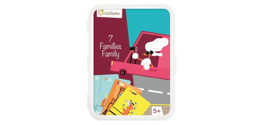 Jeux de cartes, Jeu des 7 familles - Multicolore