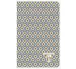 Neo Deco carnet piqûre textile 9x14cm 96 pages ligné motifs assortis papier ivoire 90g - Assortis