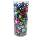 Tube de 120 oeufs 10mx7mm Ass.métallique - Assortiment