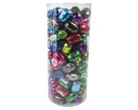 Tube de 120 oeufs 10mx7mm Ass.métallique - Assortiment