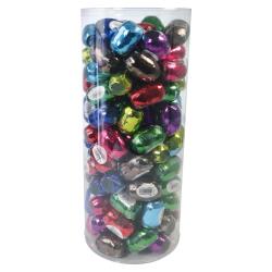 Tube de 120 oeufs 10mx7mm Ass.métallique - Assortiment