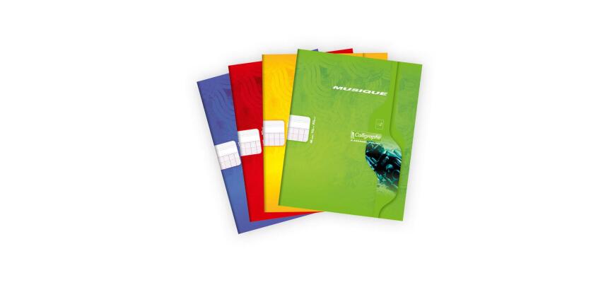 Musique & Chant piqué 7000 17x22 cm 48 pages grands carreaux/portées 70 g - Assortis