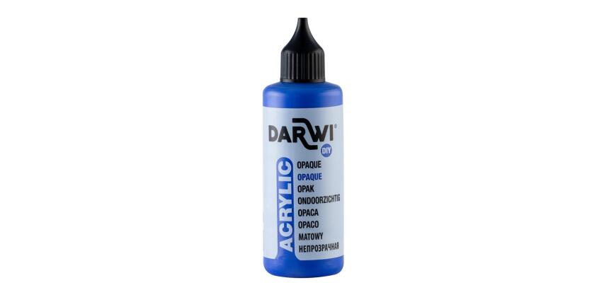 Darwi Flacon de 80 ml de Peinture Acrylique Universelle Opaque - Bleu outremer