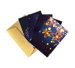 SET DE CORRESPONDANCE THÉMATIQUE, 8 enveloppes Pollen C6 (114x162mm) 120g + 8 cartes pliées 110x155m 185g, Fin d'année