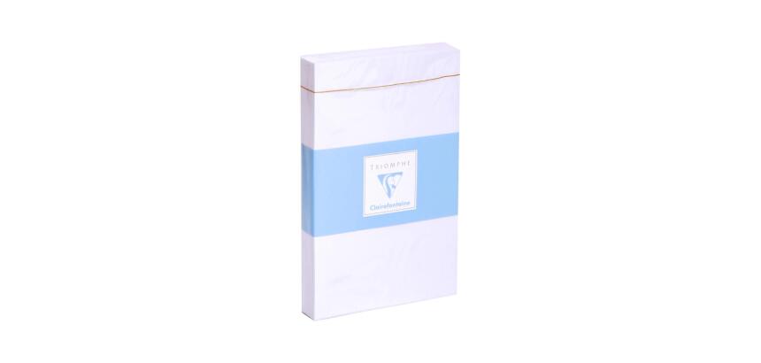 Paquet de 25 Enveloppes Blanches Doublées Triomphe 90x140mm - Auto-adhésives - 130g/m2 - Blanc