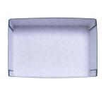 Boîte de rangement à plat carton 33x50x16cm Néo Déco - Bleu canard