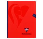 Cahier brochure cousue Mimesys 17x22cm 192 pages grands carreaux couverture polypropylène Couleur aléatoire - Assortis