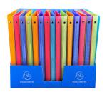 Classeur 4 anneaux 15 mm polypropylène 8/10e Linicolor - A4 - Couleurs assorties