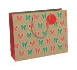 Noeuds rge&vert sac shop 37,3x11,8x27,5 - Rouge/vert