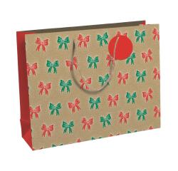 Noeuds rge&vert sac shop 37,3x11,8x27,5 - Rouge/vert