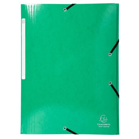 Carpetas con gomas y 3 solapas, maxi capacity Iderama® 425 g/m2 - Verde oscuro