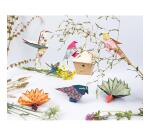 KIT ORIGAMI, Pochette de 60 feuilles 70g/m2 3 formats - Décor Oiseaux - Multicolore