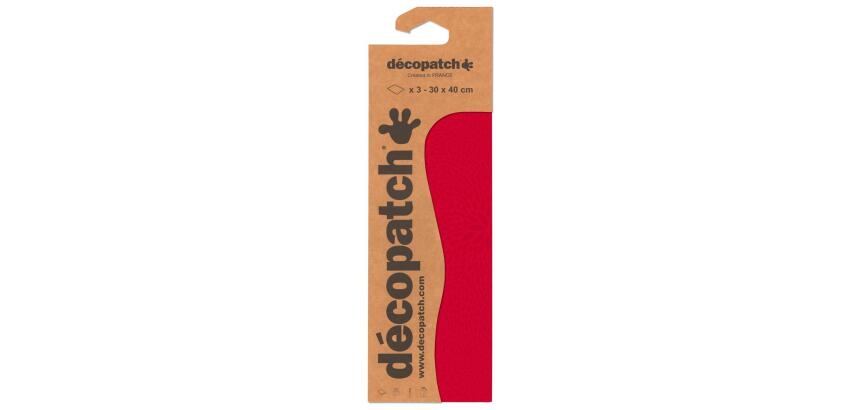 Pochette 3 Feuilles Identiques Ref 724 - Rouge