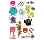 Tattoo' Mania, Monstres - Multicolore