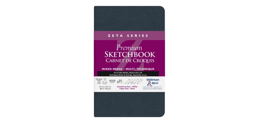 Zeta Series carnet souple 26F 8,9x14cm 270g - Blanc