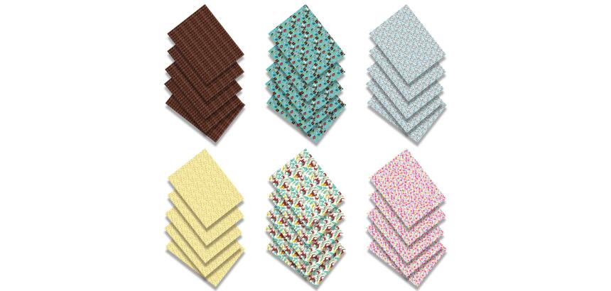 Décopatch PS30A20C - Lot de 30 Feuilles 30x40 cm, Motifs Scolaires assortis - Assortiment