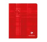 Cahier brochure dos toilé 16,5x21cm 192 pages petits carreaux + marge - Assortis