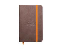 Rhodiarama carnet rembordé rigide 9 x14 cm 192 pages 90 g fermeture élastique