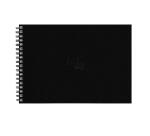 Rhodia Touch Watercolor Book, papier 100% coton grain satiné 300g - A4 paysage, 40 pages - Noir