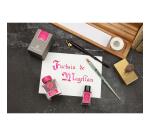 Encre 1670 à paillettes dorées 15ml - Fuchsia de Magellan