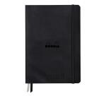 Rhodiarama Goalbook Creation rembordé rigide A5 100p papier lavis technique blanc uni 200g avec élastique - Noir