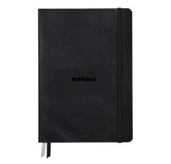 Rhodiarama Goalbook Creation rembordé rigide A5 100 pages papier lavis technique blanc uni 200 g avec élastique