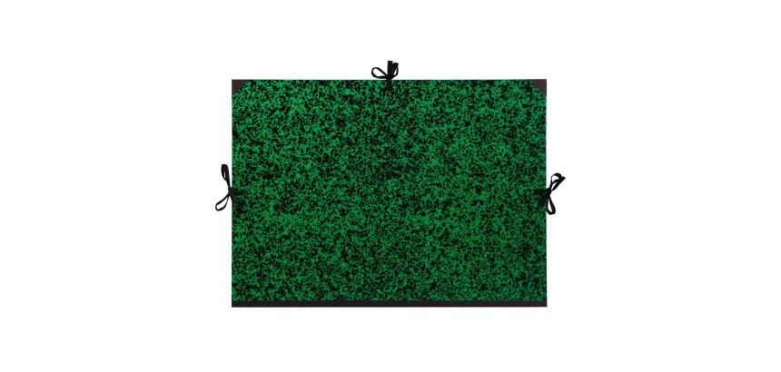 Carton à dessin Annonay 3 cordons 52x72cm - Vert