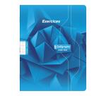 Cahier d'exercices mensuels piqué 7000 17x22 cm 64 pages grands carreaux 70 g - Assortis