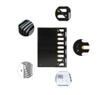 Trieur rigide HARMONIKA® Exactive® dos extensible 9 compartiments - Noir