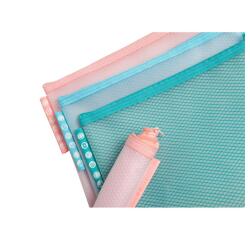 Funda bolsa EVA transparentes cierre con cremallera A5 3/10e - Colores surtidos