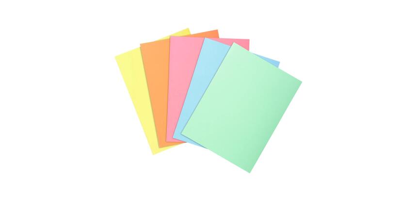 Paquete de 100 Subcarpetas de papel Exacompta SUPER 60 g/m2 - Colores surtidos