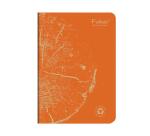 Carnet piqué FOREVER PREMIUM 100% recyclé A5 96 pages ligné papier recyclé blanc 90 g - Orange rouille