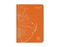 Carnet piqué FOREVER PREMIUM 100% recyclé A5 96 pages ligné papier recyclé blanc 90 g - Orange rouille