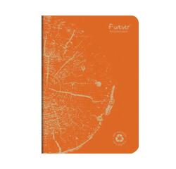 Carnet piqué FOREVER PREMIUM 100% recyclé A5 96 pages ligné papier recyclé blanc 90 g - Orange rouille