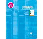 Cahier d'écriture piqué spécial Dys 17x22 cm 48 pages cadre et lignes 4 couleurs Interligne 3 mm - Assortis