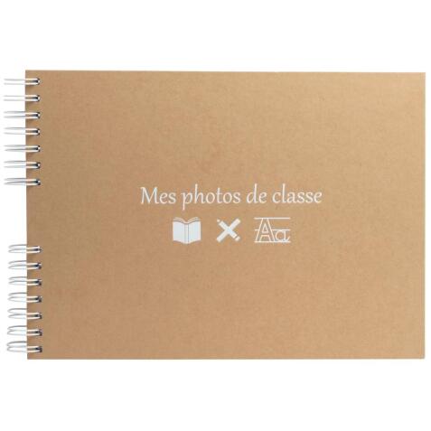 Álbum de fotografías MES PHOTOS DE CLASSE (FR) 32x22 cm - 150 fotos 50 páginas - Moreno