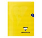 Cahier piqué Mimesys 17x22cm 96 pages ligné + marge couverture polypropylène Couleur aléatoire - Assortis