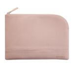 Rhodiarama pochette zippée en simili cuir - taille M (16x22 cm) - Touche de rose